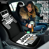 Jeep Offroad Wobble White Black Car Seat Covers Custom 2 211001 - YourCarButBetter