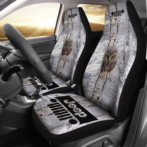 Jeep Seat Cover - Owl At Home 101819 - YourCarButBetter