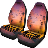 Jeepgrill Seat Cover - Sunset Palm Trees 101819 - YourCarButBetter