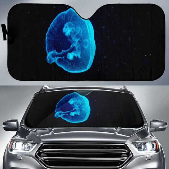 Jellyfish Deep Sea Underwater Hd Car Sun Shade 182102 - YourCarButBetter