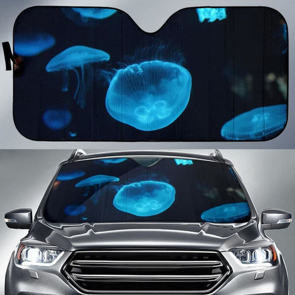 Jellyfish Underwater 4K Car Sun Shade 182102 - YourCarButBetter