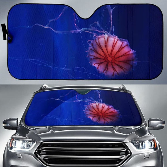 Jellyfish Underwater 4K Car Sun Shade 182102 - YourCarButBetter