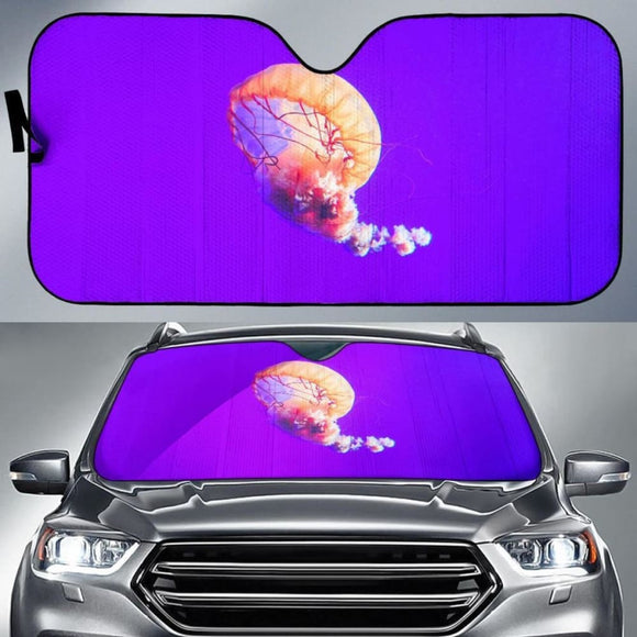 Jellyfish Underwater Aquarium Gradient 4K 8K 10K Car Sun Shade 182102 - YourCarButBetter