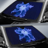 Jellyfish Underwater Constellation Blue 5K Car Sun Shade 182102 - YourCarButBetter