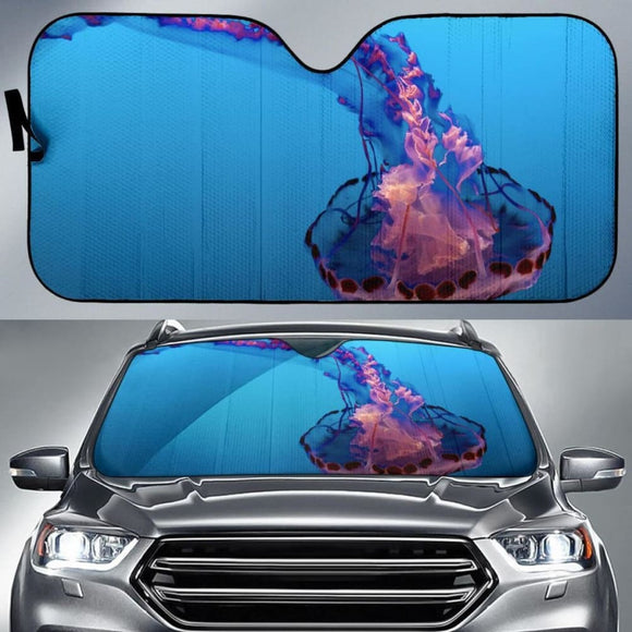 Jellyfish Underwater Hd 5K Car Sun Shade 182102 - YourCarButBetter