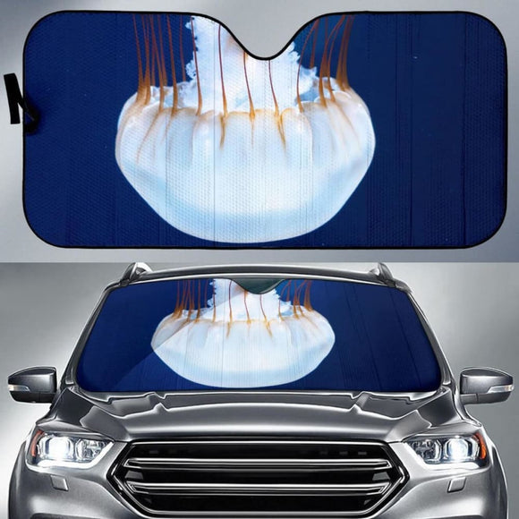 Jellyfish Underwater Hd Car Sun Shade 182102 - YourCarButBetter