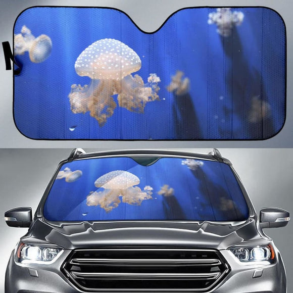 Jellyfishes Aquarium Underwater 5K Car Sun Shade 182102 - YourCarButBetter