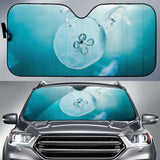 Jellyfishes Colorful 4K Car Sun Shade 182102 - YourCarButBetter