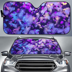 Jellyfishes Underwater Dark 5K Car Sun Shade 182102 - YourCarButBetter