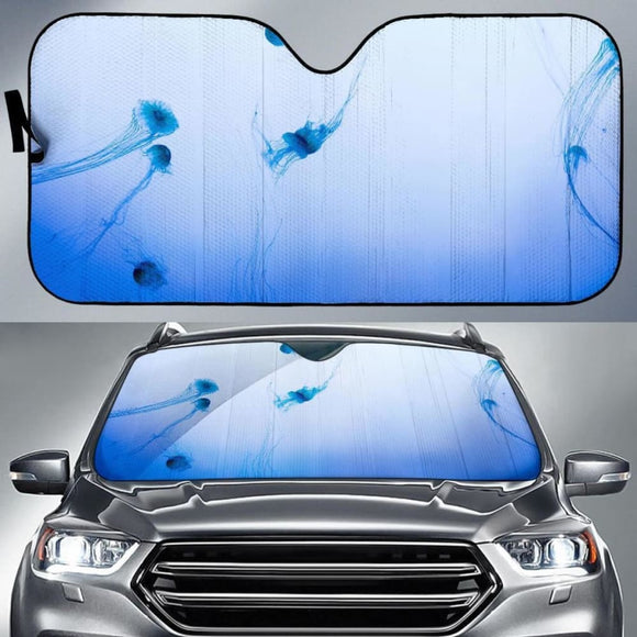 Jellyfishes Underwater Hd Car Sun Shade 182102 - YourCarButBetter