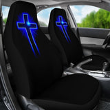Jesus Blue Cross Car Seat Covers 184610 - YourCarButBetter