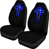 Jesus Blue Cross Car Seat Covers 184610 - YourCarButBetter