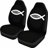 Jesus Christ Symbol Fish Christianity Car Seat Covers 184610 - YourCarButBetter