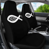 Jesus Christ Symbol Fish Christianity Car Seat Covers 184610 - YourCarButBetter