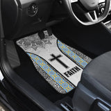 Jesus Cross And Faith Custom Mandala Flower Geometric Car Floor Mats 211305 - YourCarButBetter