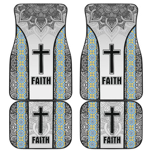 Jesus Cross And Faith Custom Mandala Flower Geometric Car Floor Mats 211305 - YourCarButBetter