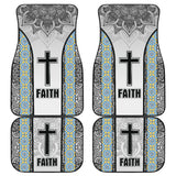 Jesus Cross And Faith Custom Mandala Flower Geometric Car Floor Mats 211305 - YourCarButBetter