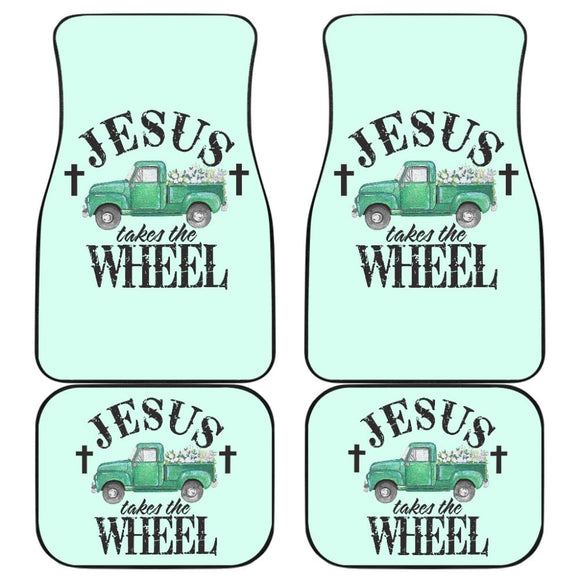 Jesus Takes The Wheel Amazing Gift Ideas Car Floor Mats 211507 - YourCarButBetter