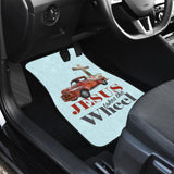 Jesus Takes The Wheel Car Floor Mats 211507 - YourCarButBetter