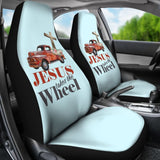 Jesus Takes The Wheel Car Seat Covers 211507 - YourCarButBetter
