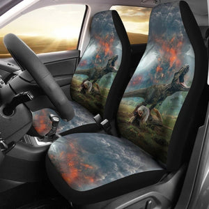 Jurassic Park Dinosaur Car Seat Covers 094209 - YourCarButBetter