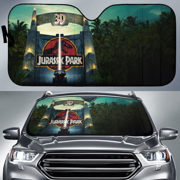 Jurassic Park Gate Auto Sun Shade Amazing 094201 - YourCarButBetter