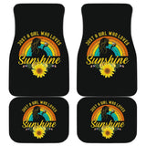 Just A Girl Who Loves Sunflowers Sunshine Car Floor Mats 211403 - YourCarButBetter