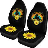 Just A Girl Who Loves Sunflowers Sunshine Car Seat Covers 211403 - YourCarButBetter
