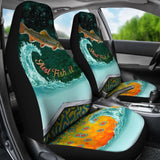 Just Fish It Brook Trout Fishing Car Seat Covers 182417 - YourCarButBetter