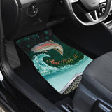 Just Fish It Rainbow Trout Fishing Car Floor Mats 182417 - YourCarButBetter