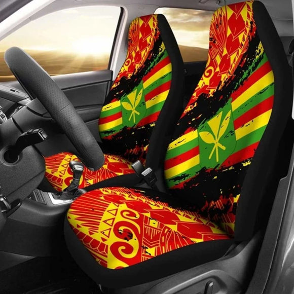 Kanaka Flag Polynesian Car Seat Covers - Nora Style - Amazing 105905 - YourCarButBetter