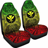 Kanaka Maoli Car Seat Cover - Kanaka Maoli Coat Of Arms Polynesian Reggae Style 105905 - YourCarButBetter