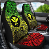 Kanaka Maoli Car Seat Cover - Kanaka Maoli Coat Of Arms Polynesian Reggae Style 105905 - YourCarButBetter