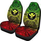 Kanaka Maoli Car Seat Cover - Kanaka Maoli Coat Of Arms Polynesian Reggae Style 105905 - YourCarButBetter