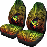 Kanaka Maoli Car Seat Covers Reggae Polynesian With Coconut Tree 110728 - YourCarButBetter