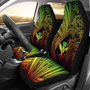 Kanaka Maoli Car Seat Covers Reggae Polynesian With Coconut Tree 110728 - YourCarButBetter