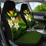 Kanaka Maoli (Hawaiian) Car Seat Covers Polynesian Plumeria Banana Leaves Reggae 2 174914 - YourCarButBetter