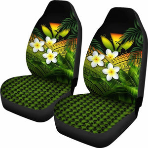 Kanaka Maoli (Hawaiian) Car Seat Covers Polynesian Plumeria Banana Leaves Reggae 2 174914 - YourCarButBetter