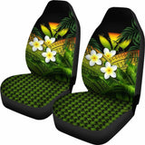 Kanaka Maoli (Hawaiian) Car Seat Covers Polynesian Plumeria Banana Leaves Reggae 2 174914 - YourCarButBetter