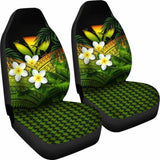 Kanaka Maoli (Hawaiian) Car Seat Covers Polynesian Plumeria Banana Leaves Reggae 2 174914 - YourCarButBetter