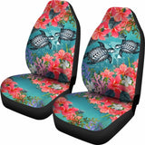Kanaka Maoli (Hawaiian) Car Seat Covers - Polynesian Turtle Hibiscus And Seaweed Amazing 091114 - YourCarButBetter