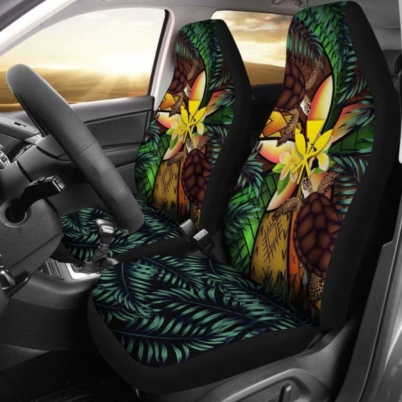 Kanaka Maoli (Hawaiian) Car Seat Covers - Polynesian Turtle Plumeria Amazing 091114 - YourCarButBetter