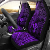 Kanaka Maoli (Hawaiian) Car Seat Covers Purple Polynesian With Coconut Tree 105905 - YourCarButBetter