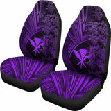 Kanaka Maoli (Hawaiian) Car Seat Covers Purple Polynesian With Coconut Tree 105905 - YourCarButBetter