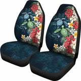 Kanaka Maoli (Hawaiian) Car Seat Covers - Sea Turtle Tropical Hibiscus And Plumeria Amazing 091114 - YourCarButBetter