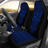 Kanaka Map Polynesian Car Seat Cover - Blue - Armor Style - Amazing 105905 - YourCarButBetter