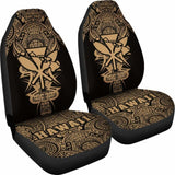 Kanaka Map Polynesian Car Seat Cover - Gold - Armor Style - Amazing 105905 - YourCarButBetter