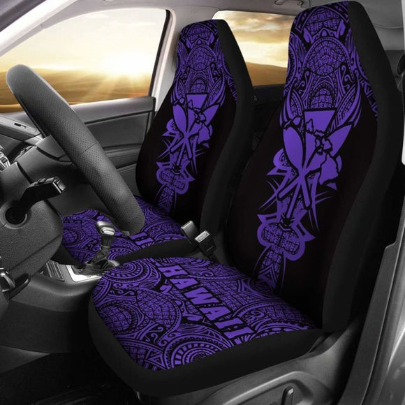 Kanaka Map Polynesian Car Seat Cover - Purple - Armor Style - Amazing 105905 - YourCarButBetter