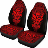 Kanaka Map Polynesian Car Seat Cover - Red - Armor Style - Amazing 105905 - YourCarButBetter