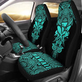 Kanaka Map Polynesian Car Seat Cover - Turquoise - Armor Style - Amazing 105905 - YourCarButBetter